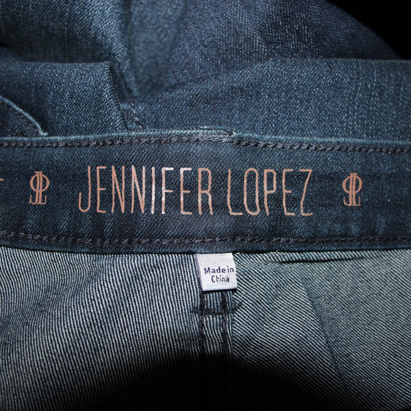 Jennifer Lopez NEW $60 Sz 24w x 32 Blue Denim Boot Cut Cotton Poly Jeans