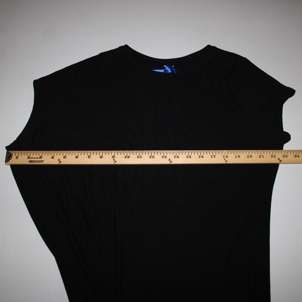 Kit Ace Sz 4 Black Asymmetrical Modal Elastane Cashmere T Shirt Dress