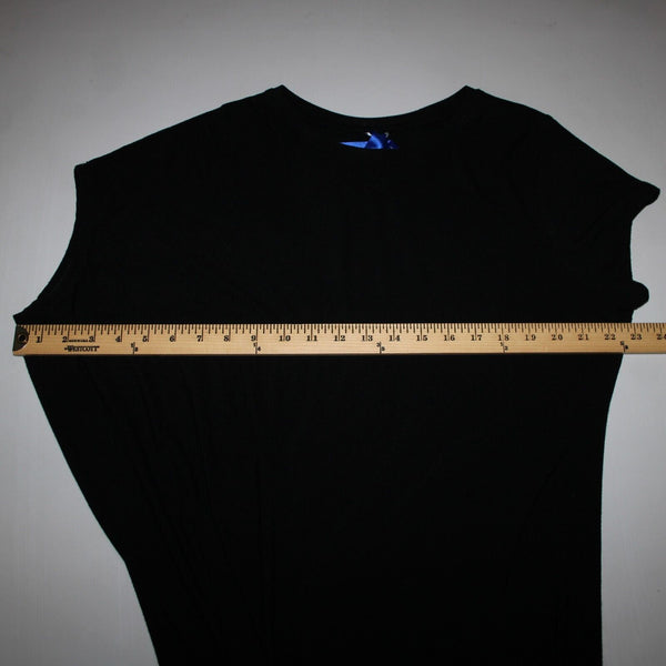 Kit Ace Sz 4 Black Asymmetrical Modal Elastane Cashmere T Shirt Dress