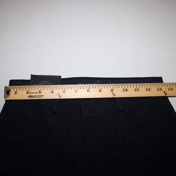 Banana Republic NEW Sloan CURVY Sz 2r x 27.5 Navy Blue High Rise Cotton Pant