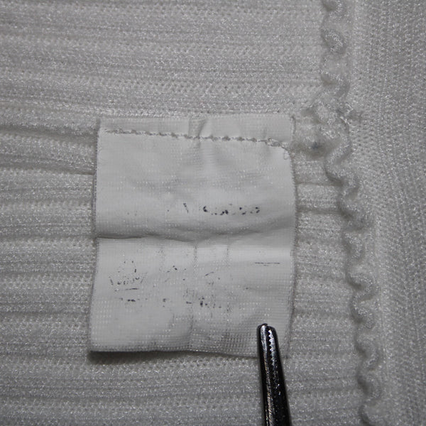 Belldini Sz M White Draped Collar Asymmetrical No Fabric Label Wrap Jacket