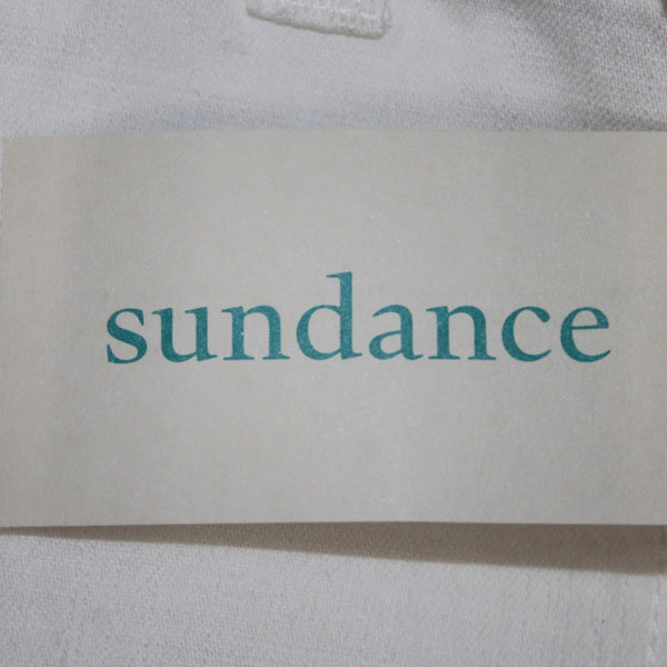 Sundance Shorts NEW Sz 6 x  White Silver Button High Waist Roll Tab Cotton Short
