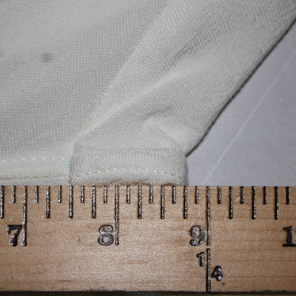 Laise Adzer Sz 4 x 26 Ivory White High Waisted Pleaded Front Flared Cotton Pant