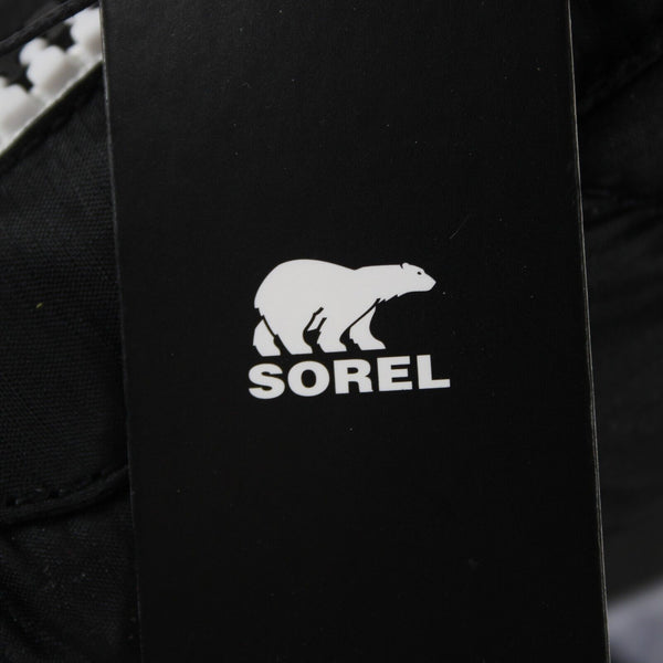 Sorel NEW Sz 7.5 Black White Lime Insulated Waterproof Zip Up 1" Booties