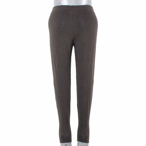 Minnie Rose Sz M x 28 Brown Faux Suede Knee Patches Cotton Blend Polyester Pant