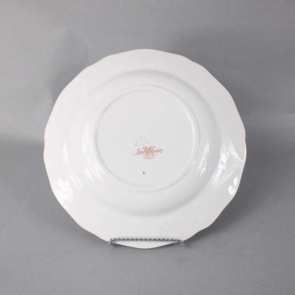 Sarreguemines Plate Green Multi Color France Scalloped Chinois 9" Plate