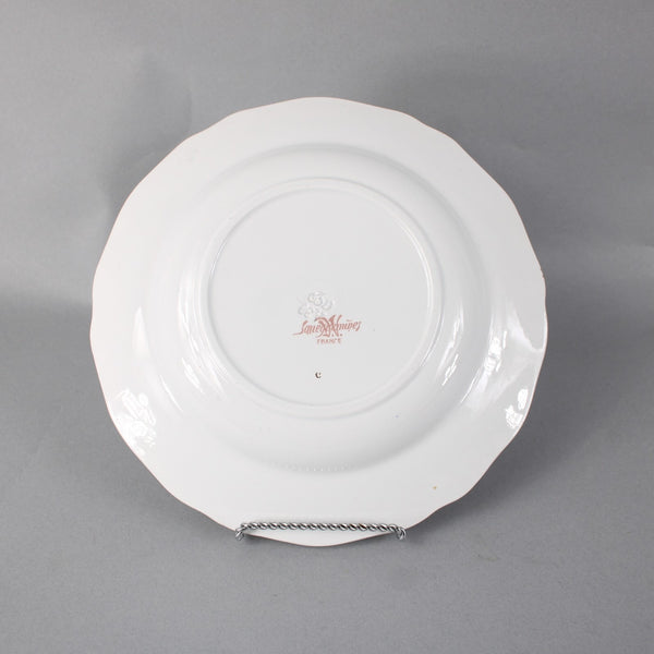 Sarreguemines Plate Green Multi Color France Scalloped Chinois 9" Plate