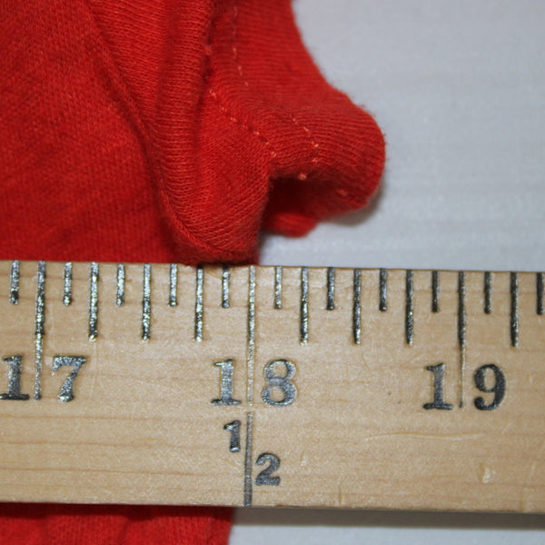 Eddie Bauer Top NEW Sz XS Blossom Red Cowl Neck Linen Cotton Top