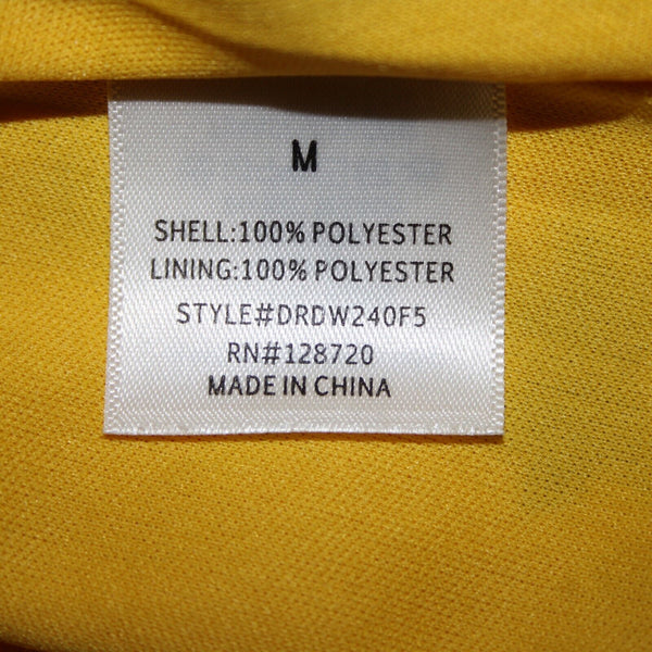 Harper Heritage Sz M Mustard Yellow Multi Floral Lined 100% Polyester Wrap Dress