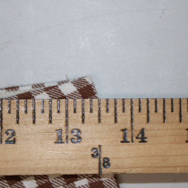 Brixton Pant Sz 25 x 29 Brown White Checkered Pleated Cotton Polyester Pant