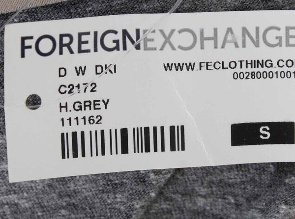 Foreign Exchange NEW Sz S Gray Ruching Mid Sleeve Polyester Cotton Dress