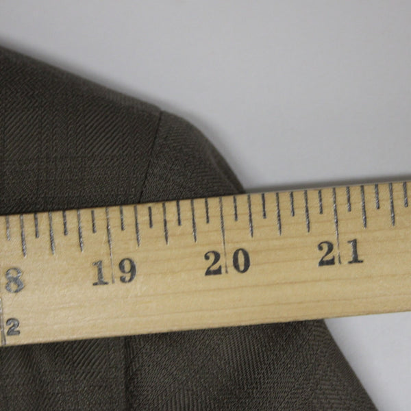 Pronto Uomo Platinum Sz 46 Short Brown Two Button Lined 100% Wool Blazer