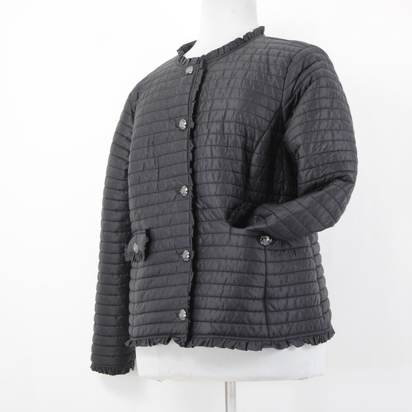 Joseph Ribkoff Jacket NEW Sz XXL Black Puffer 100% Nylon Poly Jacket