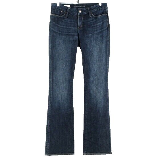 Banana Republic Sz 4 x 34 Navy Denim Cotton Spandex Urban Boot Cut Jean