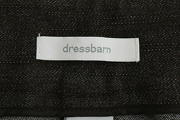 Dressbarn NEW Sz 14 x 19 Brown Cotton Poly Blend Stretch Crop Capri Pant