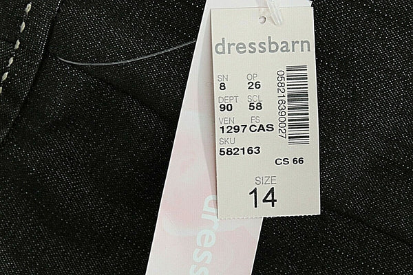 Dressbarn NEW Sz 14 x 19 Brown Cotton Poly Blend Stretch Crop Capri Pant