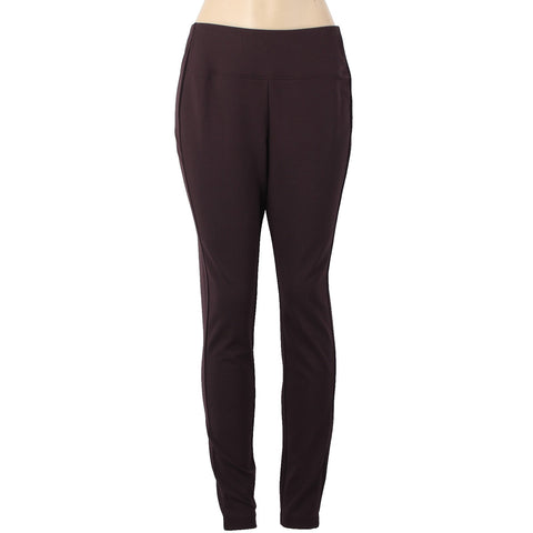 J Jill Pant NEW $79 Ponte Sz M x 29 Purple Pull On Jeggings Viscose Rayon Pant