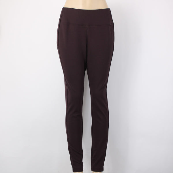 J Jill Pant NEW $79 Ponte Sz M x 29 Purple Pull On Jeggings Viscose Rayon Pant