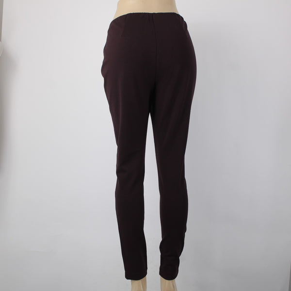 J Jill Pant NEW $79 Ponte Sz M x 29 Purple Pull On Jeggings Viscose Rayon Pant