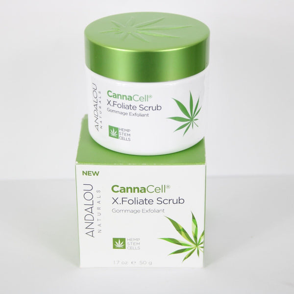 Andalou Naturals 1.7oz 50g Canna Cell X Foliate Scrub