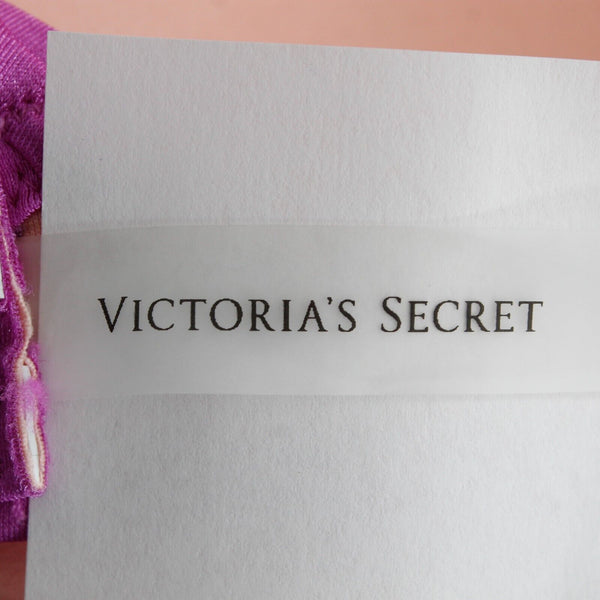Victorias Secret NEW $70 Sz 34DD Purple Silver Rhinestone T Strap Poly Swim Top