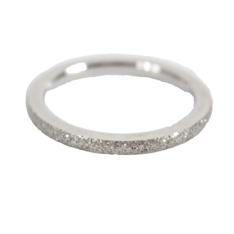 RSC 316 Stainless Steel Sz 9.25-9.5 Sparkly Band Ring