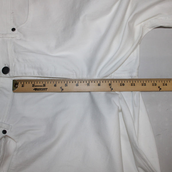 J Jill Capri Pant NEW $89 Authentic Fit Sz 18 x 24 White Full Leg Cotton Capri