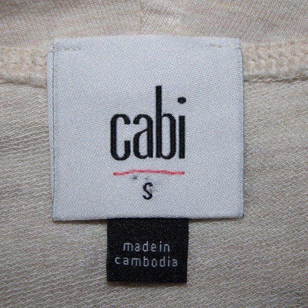 Cabi Sz S Tan Long Sleeve Loose Turtle Neck Rayon Spandex Top