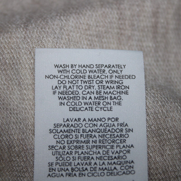 Cabi Sz S Tan Long Sleeve Loose Turtle Neck Rayon Spandex Top