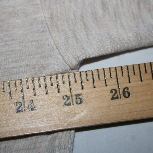 Cabi Sz S Tan Long Sleeve Loose Turtle Neck Rayon Spandex Top