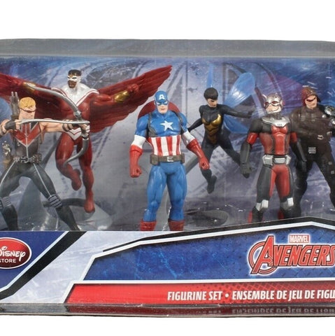 Disney NEW Marvel Avengers Captain America 6 Figurine Set