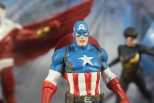 Disney NEW Marvel Avengers Captain America 6 Figurine Set