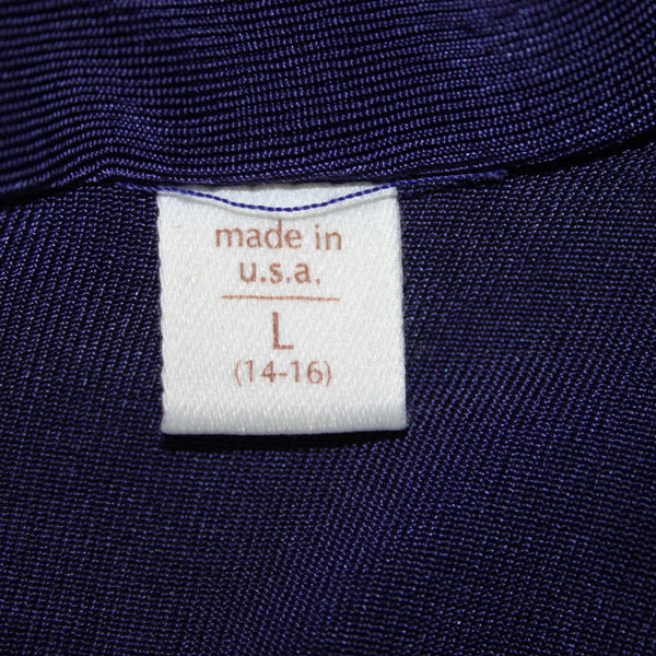 Coldwater Creek Dress NEW $90 Sz L Purple Cross Over Long Acetate Traveler Dress