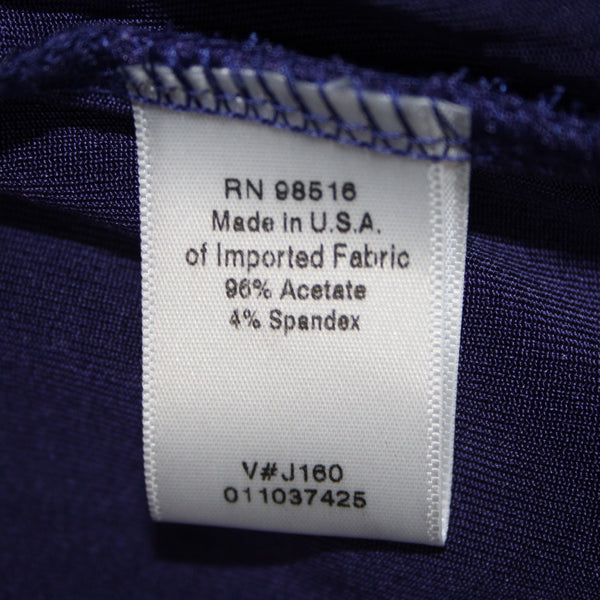 Coldwater Creek Dress NEW $90 Sz L Purple Cross Over Long Acetate Traveler Dress