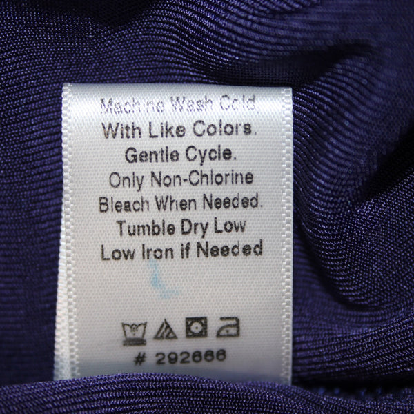 Coldwater Creek Dress NEW $90 Sz L Purple Cross Over Long Acetate Traveler Dress