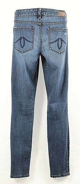 Level 99 25 x 31 Blue Denim Distressed Mid Rise Liza Skinny Cotton Blend Jeans