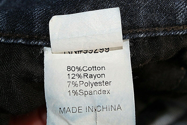 Level 99 25 x 31 Blue Denim Distressed Mid Rise Liza Skinny Cotton Blend Jeans