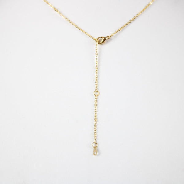 YARIGHT! NEW Goldtone Rhinestone Accent 14.5" w 4.5" Multi Ring Ext Necklace