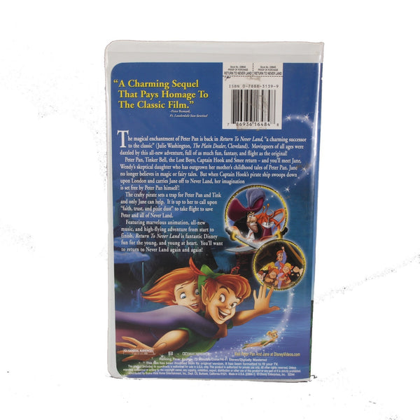 Disney VHS Peter In Return To Never Land VHS