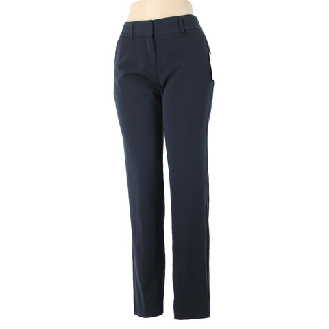 Michael Kors NEW $110 Basics Sz 4 x 32 Navy Blue Pockets Unlined Polyester Pant