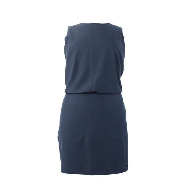 Banana Republic Dress NEW $90 Sz 14 Navy Blue Sleeveless Polyester Spandex Dress