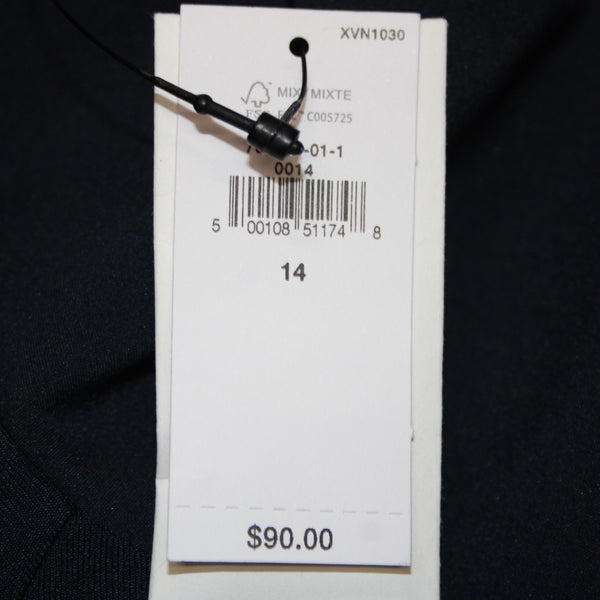 Banana Republic Dress NEW $90 Sz 14 Navy Blue Sleeveless Polyester Spandex Dress