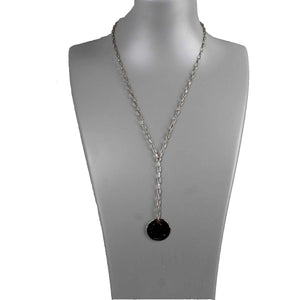 Loft NEW 18" Ext 3" Silver Chain Quarter Dangle Necklace
