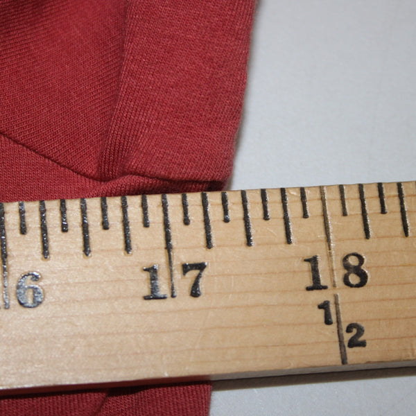 J Jill Dress NEW $109 Sz XS Brick Red Wrap Tie Round Neck Pima Cotton Dress