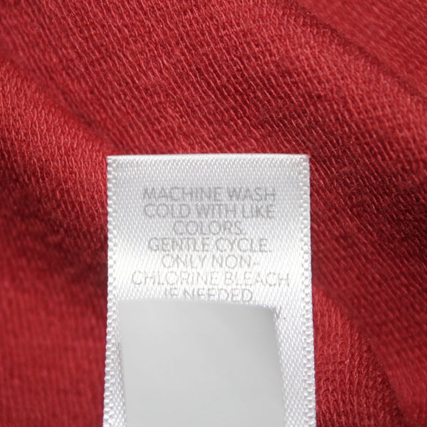 J Jill Dress NEW $109 Sz XS Brick Red Wrap Tie Round Neck Pima Cotton Dress