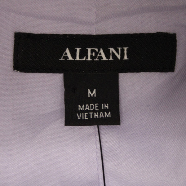 Alfani NEW $100 Sz M Lightest Lilac Purple Collar Lined Cotton Lyocell Jacket