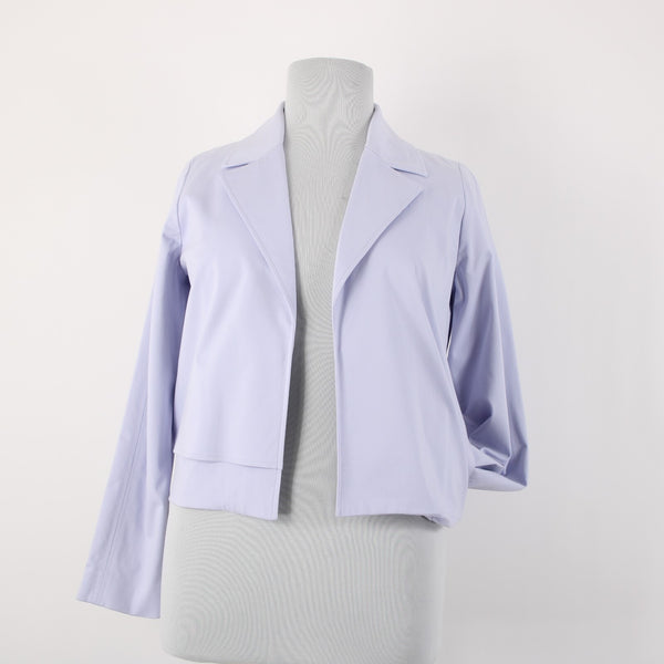 Alfani NEW $100 Sz M Lightest Lilac Purple Collar Lined Cotton Lyocell Jacket
