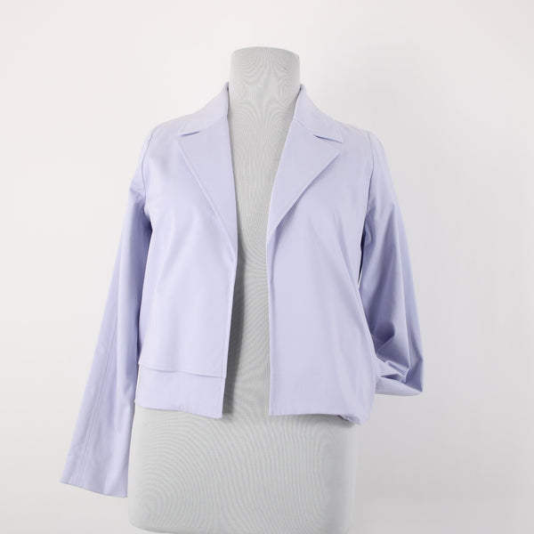 Alfani NEW $100 Sz M Lightest Lilac Purple Collar Lined Cotton Lyocell Jacket
