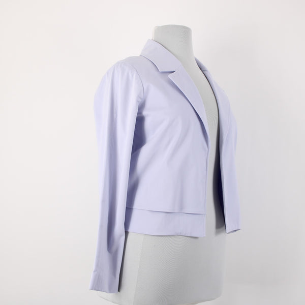 Alfani NEW $100 Sz M Lightest Lilac Purple Collar Lined Cotton Lyocell Jacket