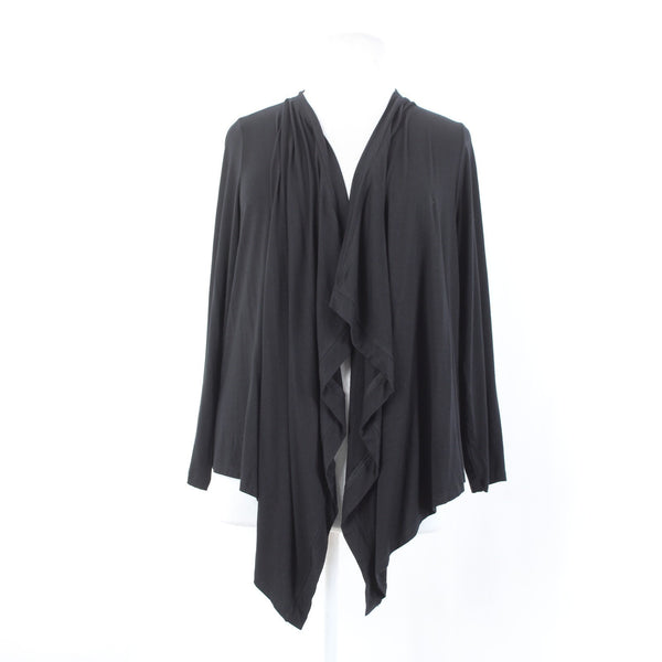 Karen Kane Wrap NEW Sz 2X Black Lifestyle Drape Rayon Jersey Open Front Wrap